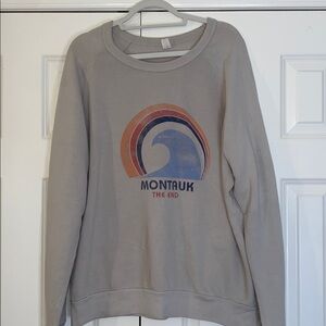 Alternative Apparel Montauk The End Gray Sweatshirt size L